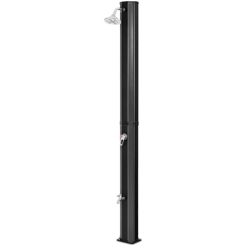 Shelstead Solar Powered Temperature Controlled Free Standing Outdoor Shower and Footwash Spout