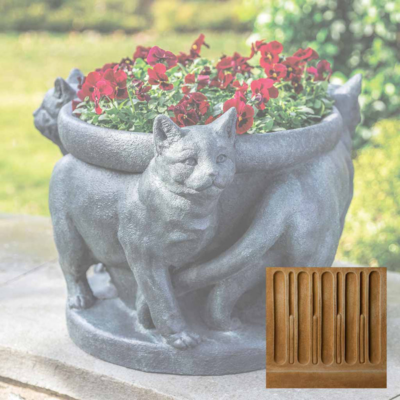 Pot de fleurs statue en béton, Travertin