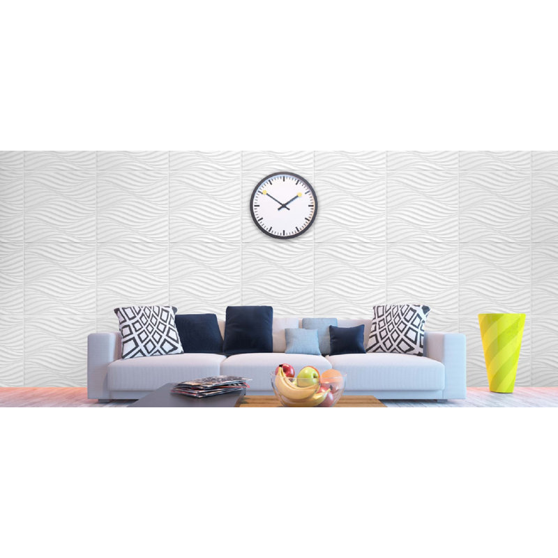 23" x 23" Wall Paneling in White
