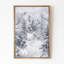 Abstrait, gris, forêt d'hiver, paysage, campagne, vacances encadrées, art mural-107118464-107118467