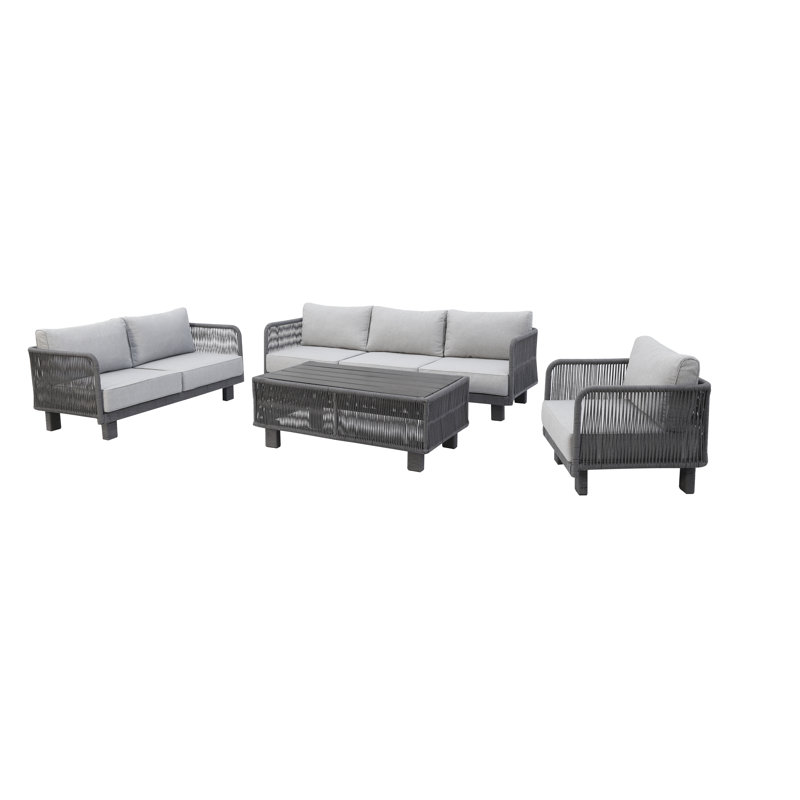 Sommers 6 - Person Patio Conversation Set with Cushions