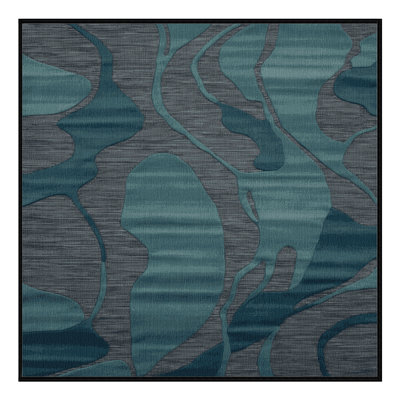 Machine Washable Abstract Gray Area Rug