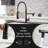 Modern Led Kitchen Sink Faucet With Pull Down , Oil-Rubbed Bronze, Single Handle Feature Enhancement Functionality