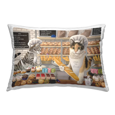 Coussin Stupell Industries Meow Bakery
