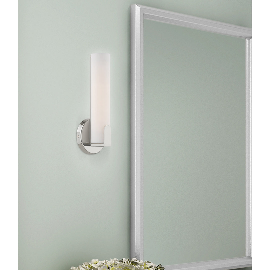 Brynlei 1 - Light LED Dimmable Armed Sconce Wade Logan® 