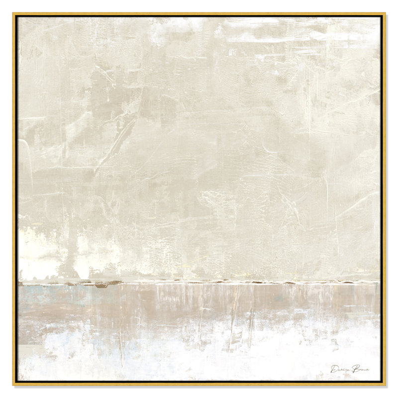 Delevan Better Days - reproduction de cadre flottant sur toile, H 46,5 po x l 46,5 po, Doré