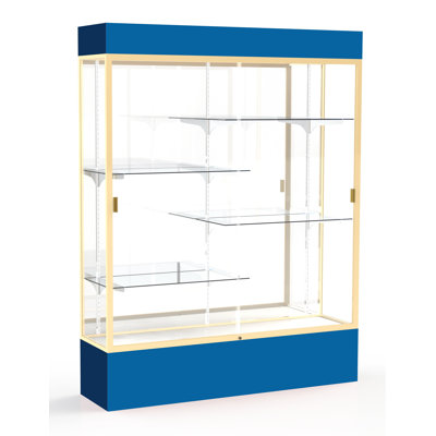 Spirit Series 80" H x 60" W Aluminum Display Case with Lighting 