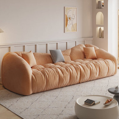 Coussin modulaire orange en polyester