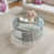 Clear Top/Silver Base