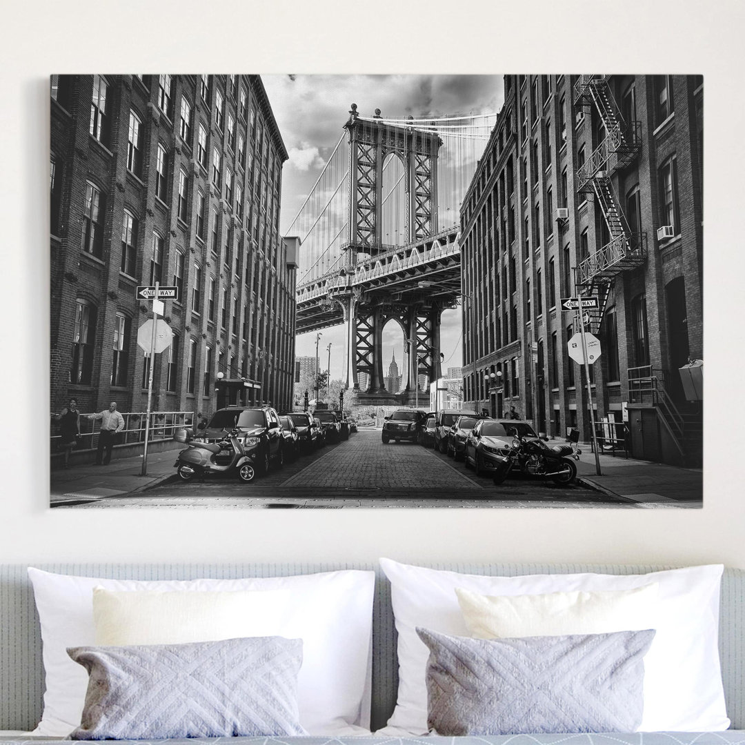 Leinwandbild Manhattan Bridge In Amerika