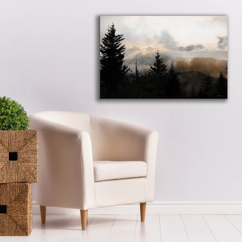 «Mountain Layers 2» par Lori Deiter, art mural sur toile, H 26 po x l 40 po