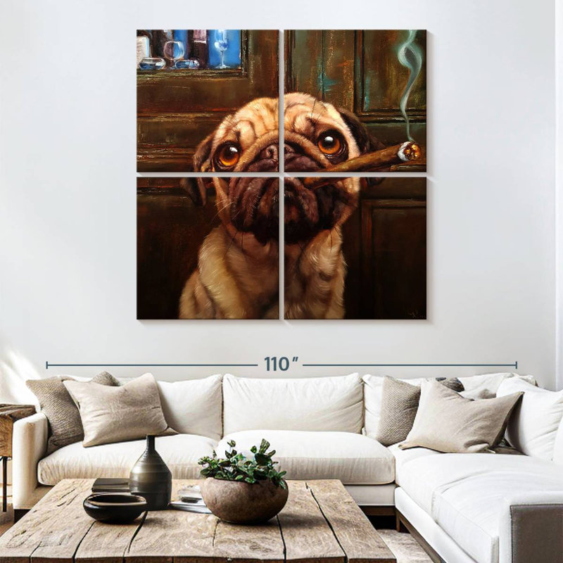 Ketti Uptown Pug, 74'' H x 74'' W