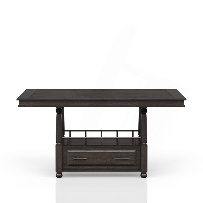 Deep Coffee Counter Height Dining Table