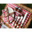 Light Picnic Cooler Basket - Complete Service For 2 With Storage Compartment-947003808-947003809