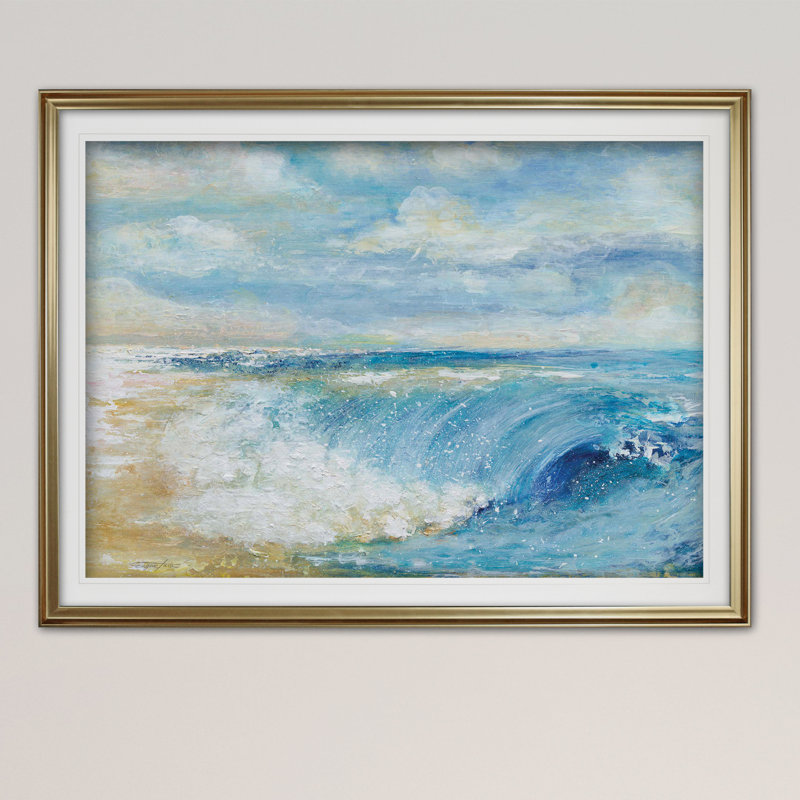 « the perfect wave », impression, H 20 po x l 24 po x P 1,5 po, Noir