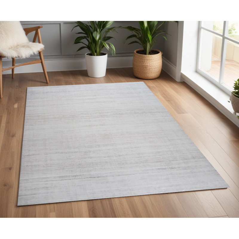 4' X 6' Beige Abstract Area Rug