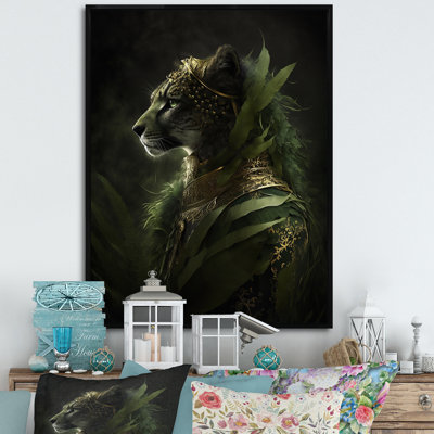 Portrait de guépard flamboyant - reproduction