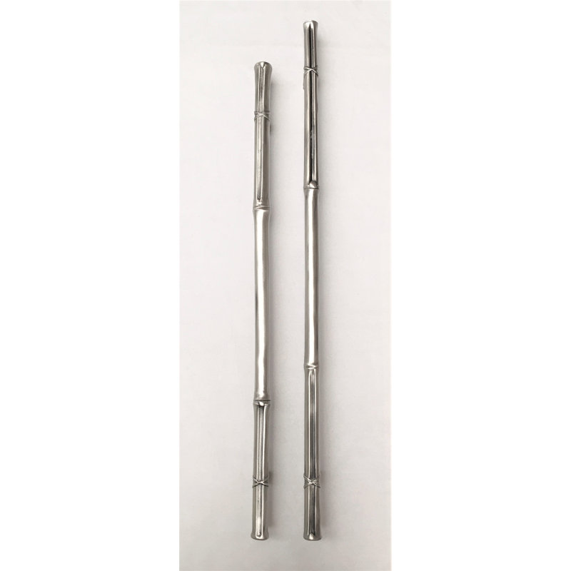 Bamboo 1" Center to Center Bar Pull, 14", Shiny