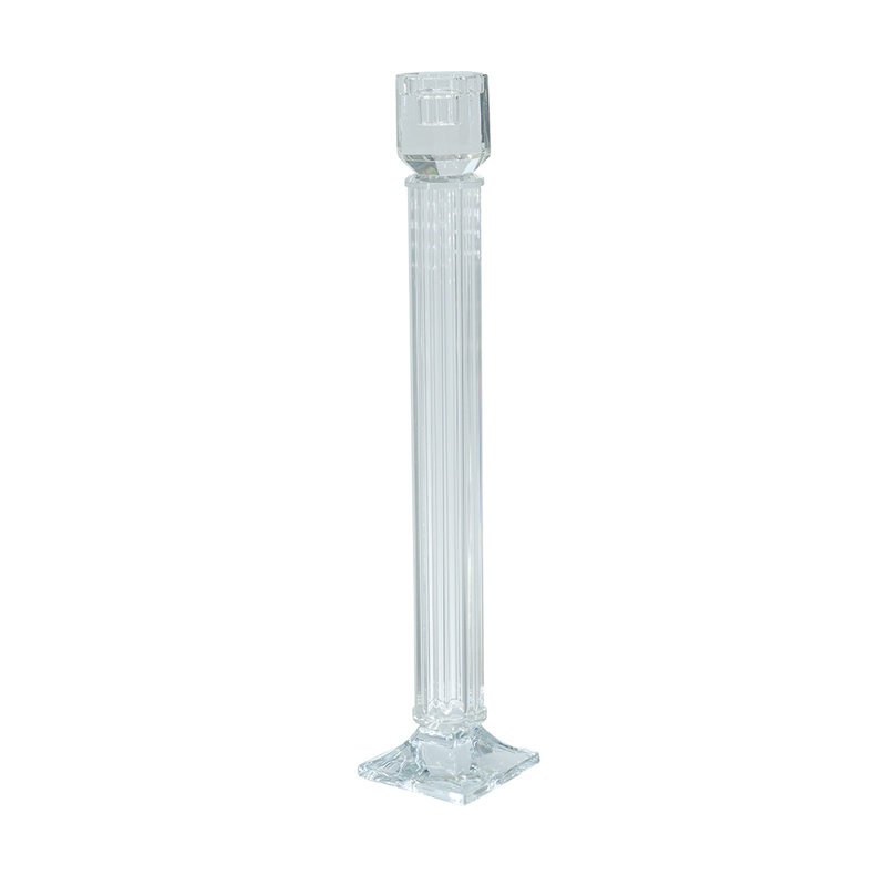 Porte-bougie effilé D3.5X18, H 18,1 po x l 3,5 po x P 3,5 po