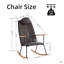 Chaise d'appoint moderne à bascule confortable pour chambre de bébé, chambre à coucher et salon-357687773