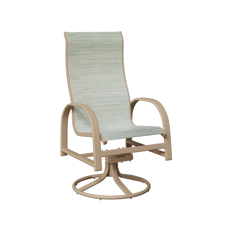 Chaise berçante berçante Berlin, Martinique, Aluminium moucheté Sahara