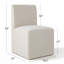 Chaises d'appoint de salle à manger avec sièges rembourrés Modern Linen-132492501