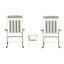 Ensemble de 3 chaises berçantes d'extérieur