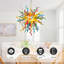 Lustre en verre soufflé à la main multicolore, plafonnier semi-encastré moderne-491129726