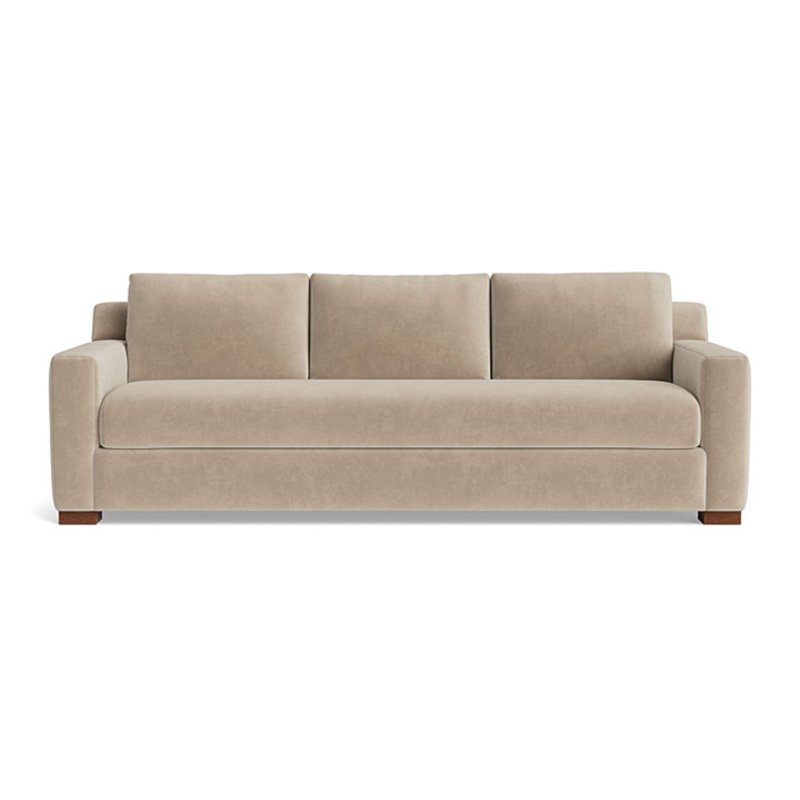 Catalina Sofa (95"), Velvet - Beige