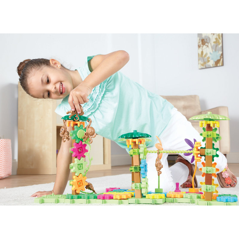 Learning Resources Gears! Gears! Gears! Movin' Monkeys Building Set, 103 Pieces