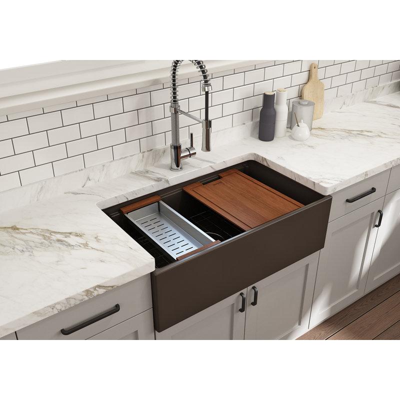 Contempo 33'' L Kitchen Sink, White