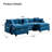 Schmucker U Shaped Modular Sectional Sofa, Oversized Cloud Couch With Ottoman-977002396-977212260