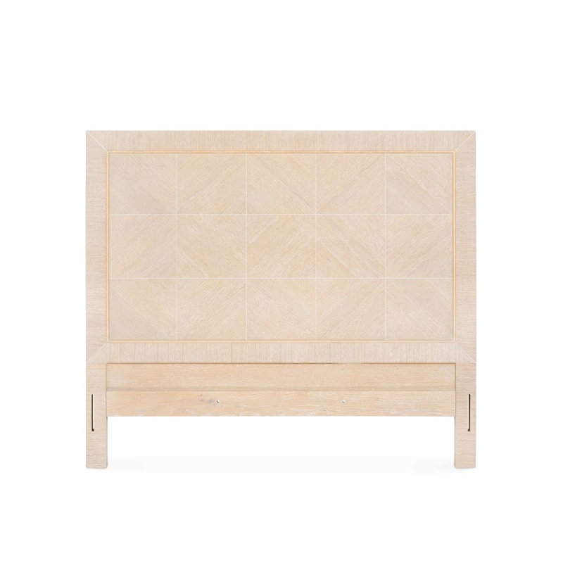 Patricia Solid Wood Bed, Queen, Sand