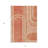 3' X 5' Salmon Abstract Washable Indoor Outdoor Area Rug