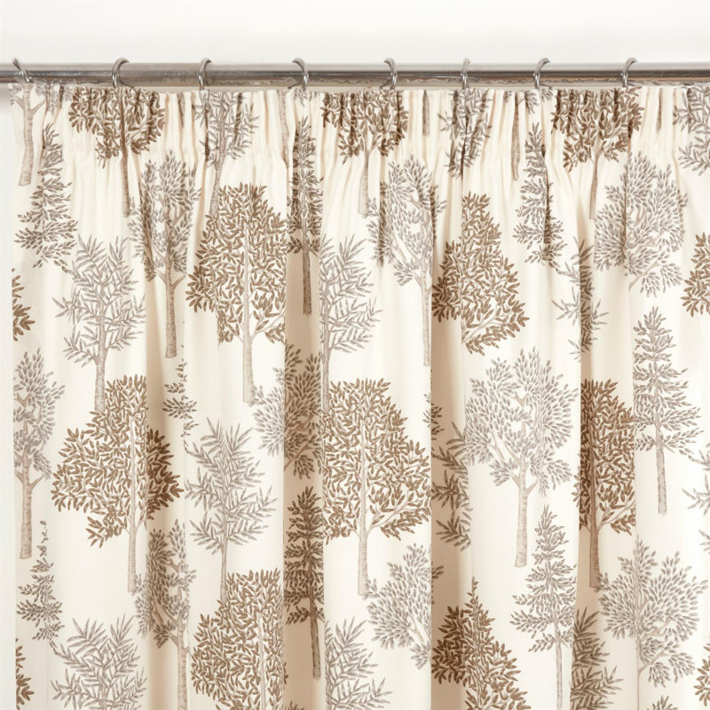 Mayetta Room Darkening Curtain, 117 W x 137 D cm, Beige