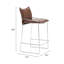 Tabouret de comptoir Pola - brun