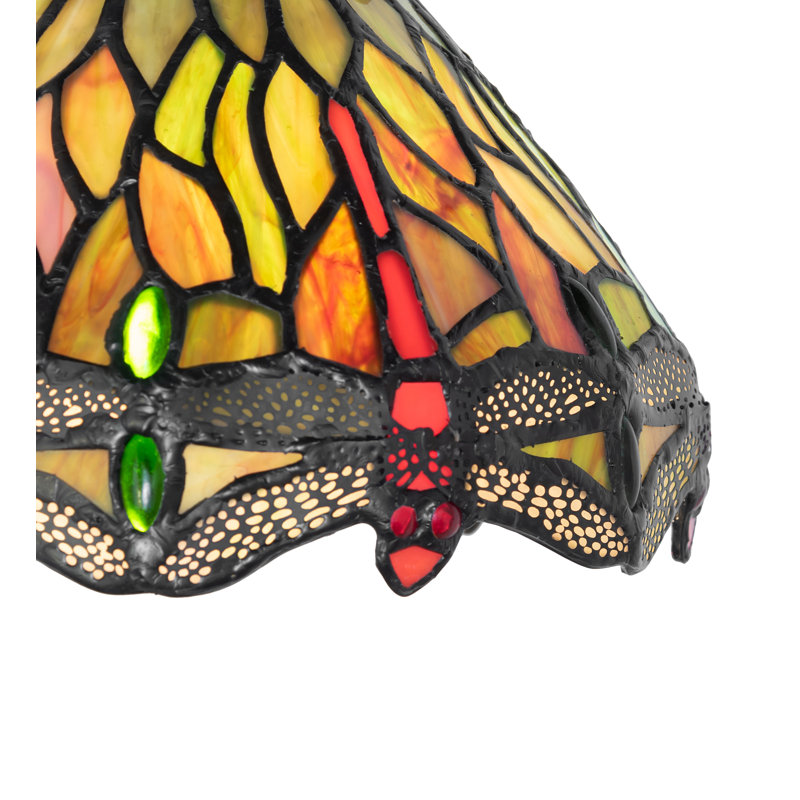 1 - Light Flush Mount, Green/Red/Orange/Blue