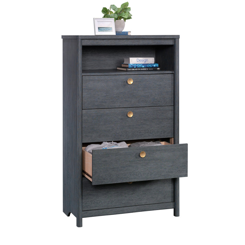 Commode, finition bleue