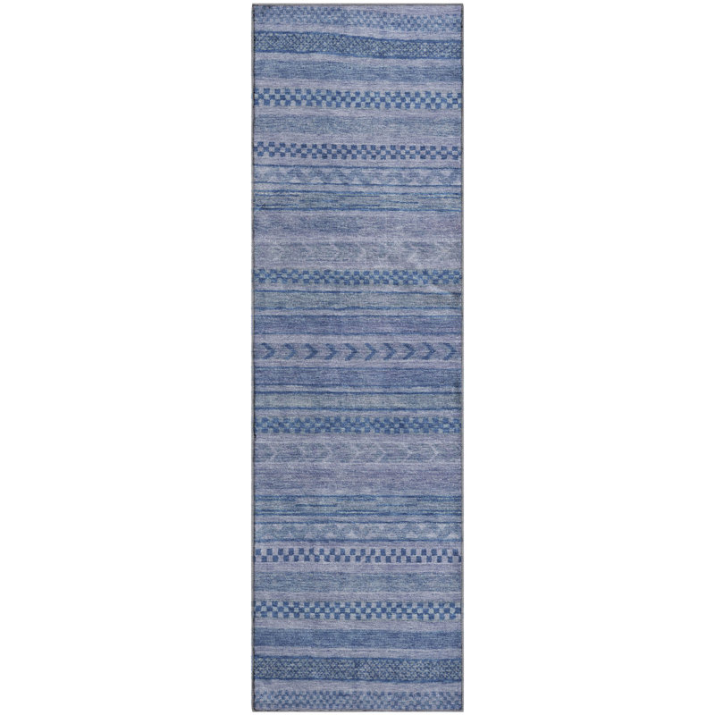 Premium Machine Washable Marasco AMF1625 Stripes Rug, Runner 2'3" x 7'6"