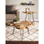 Table basse 3 pieds en bois massif Loredana
