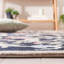 Tapis noir / beige en laine crocheté à la main à motif floral Hollander-21274553