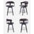 Swivel Linen Upholstered Bar Stools 26" Counter Height-2098225129-2098221090-2087232597