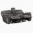 Larner Modern & Contemporary Polished Microfiber 2-Piece Reclining Set with Power or Manual Motion, USB Charging & Storage Console-2012356695-2012356692