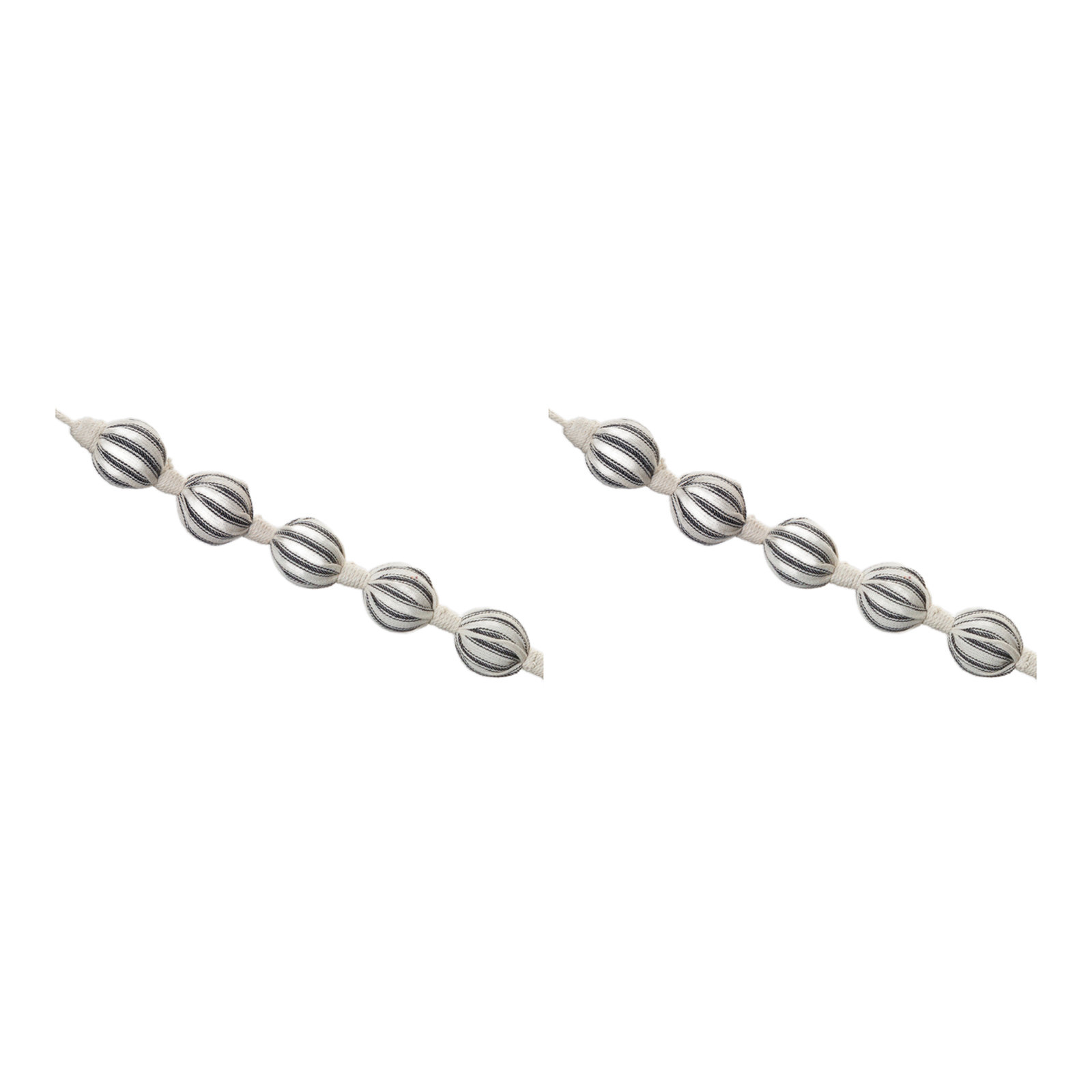 68.25'' in. Faux Garland, Cream/Black