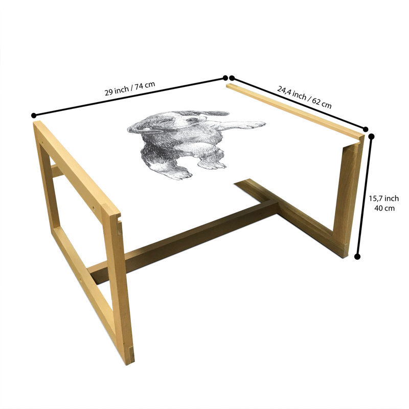 Jaeyoun Sled Coffee Table, 62cm H x 74cm W x 40cm D