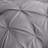 Bedsure Full Pintuck Bed-in-a-Bag- Gray Pinch Pleat Comforter with Sheets, Pillowcases & Shams-101518290-103425111