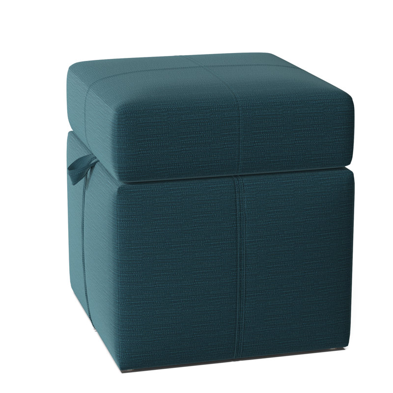 Repose-pieds 18 po avec rangement Preesall, Turquoise Lucky