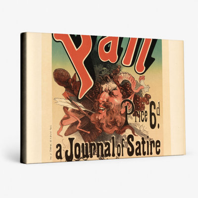 «Pan Journal of Satire 1895», affiche victorienne de publicité rétro - art mural sur toile