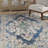 Felty Oriental Blue/Gray/Beige Area Rug-655768707