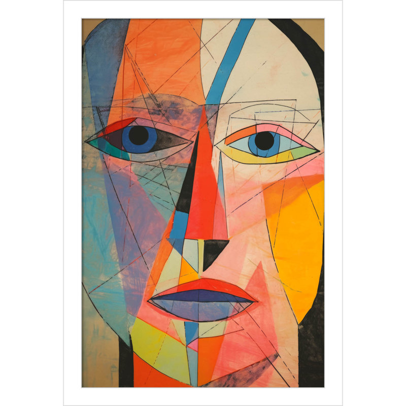 The Face by Treechild, White, 17" H x 12" W